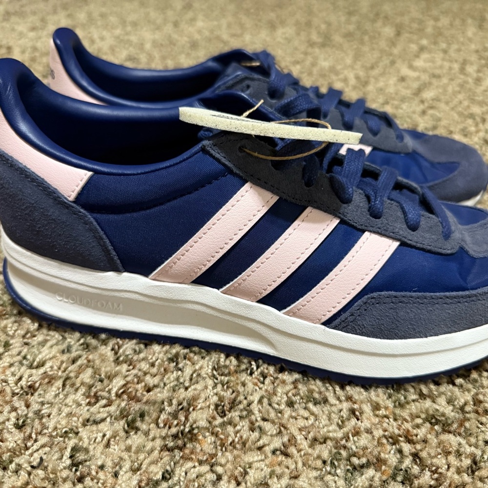 adidas Blue and Pink Sneakers with Retro Design